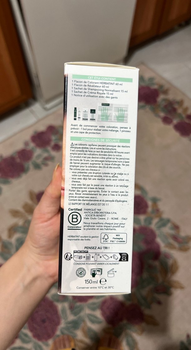 Herbatint 4D Kalıcı Saç Boyası - Altın Kahve - Görsel 3