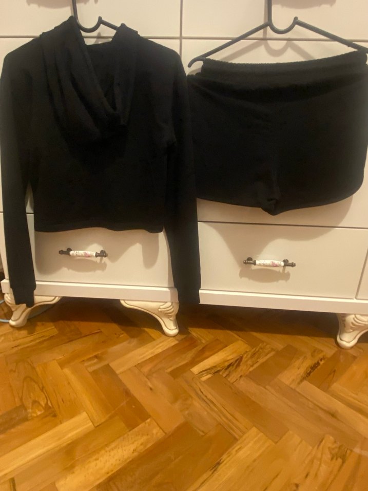 Tommy Hilfiger Siyah Kadın şortlu Eşofman Takımı - Görsel 2