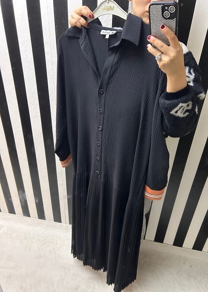 Uzun tunik elbise - Görsel 4