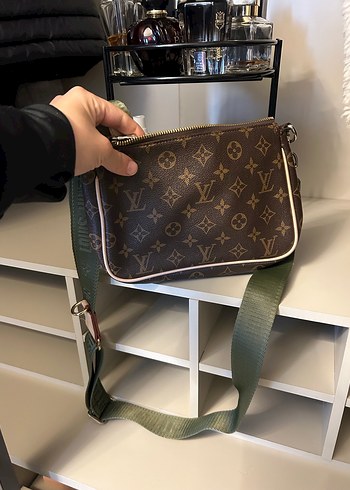 Kahverengi Deri Tokalı Kadın Çapraz Çanta - Görsel 2