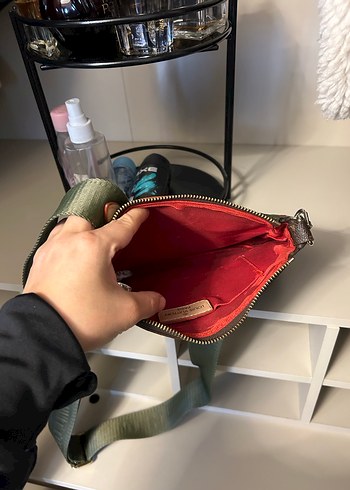 Kahverengi Deri Tokalı Kadın Çapraz Çanta - Görsel 3