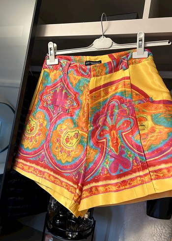 Renkli Bohem Mini Şort - Görsel 3