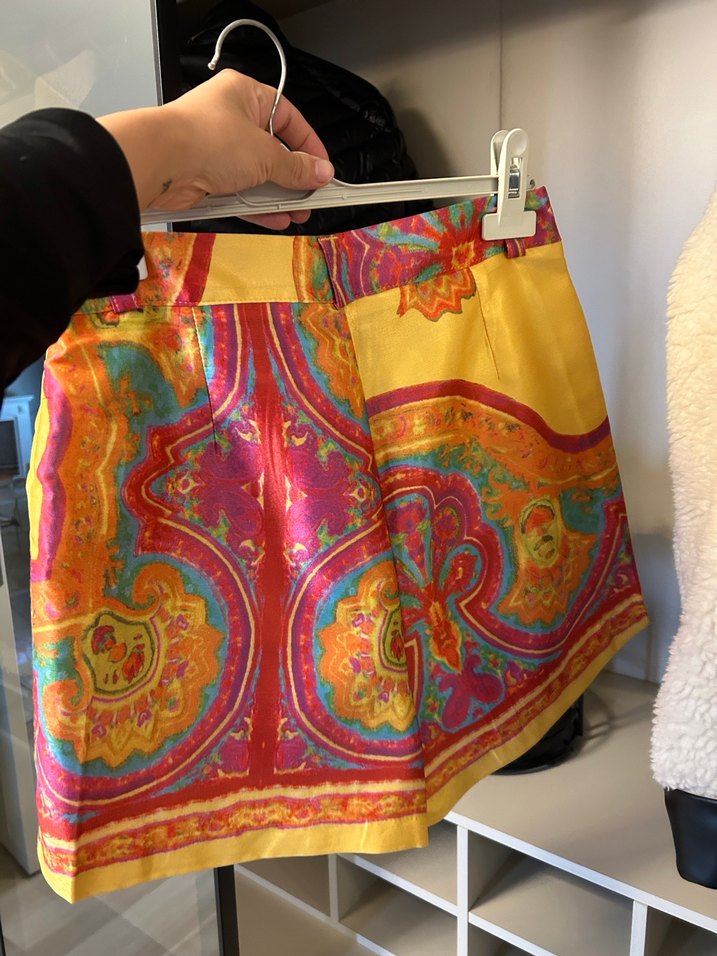 Renkli Bohem Mini Şort - Görsel 4