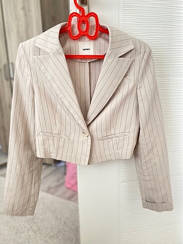 Crop ceket