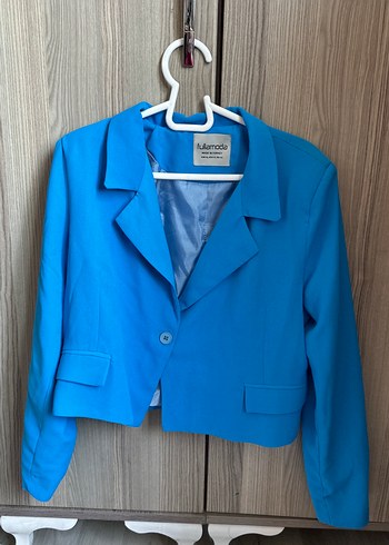 Mavi Mini Kadın Blazer Ceket