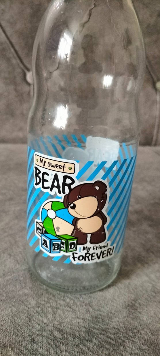 Mavi Renkli Ayı Desenli Çocuk Matara - Görsel 3