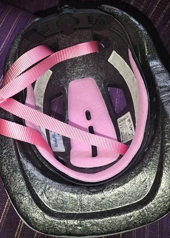 Pembe Renkli Baskılı Bisiklet Kaskı - Görsel 6