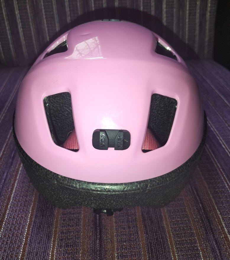 Pembe Renkli Baskılı Bisiklet Kaskı - Görsel 2