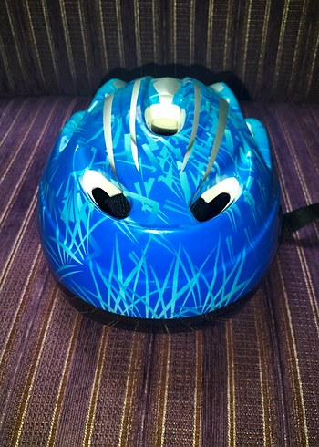 Renkli Baskılı Mavi Kask - Görsel 2