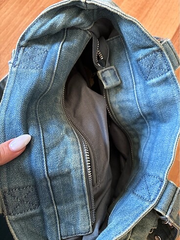 Stradivarius Stradivarius denim tote bag
