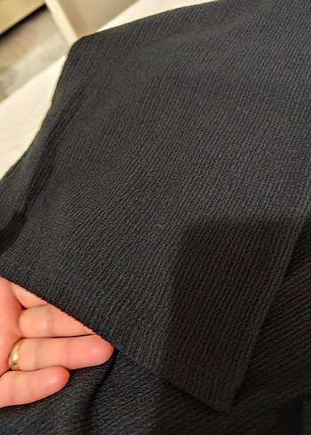 happines Siyah Midi örme kimona - Görsel 6