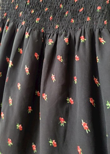 Bohem Siyah Uzun Elbise - Görsel 9