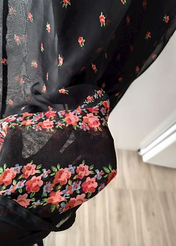 Bohem Siyah Uzun Elbise - Görsel 5