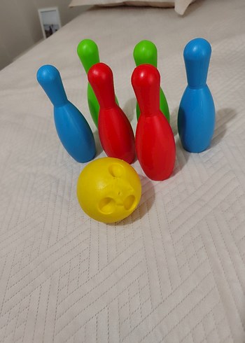 Renkli Bowling Seti ve Su Tabancası Oyuncak - Görsel 6