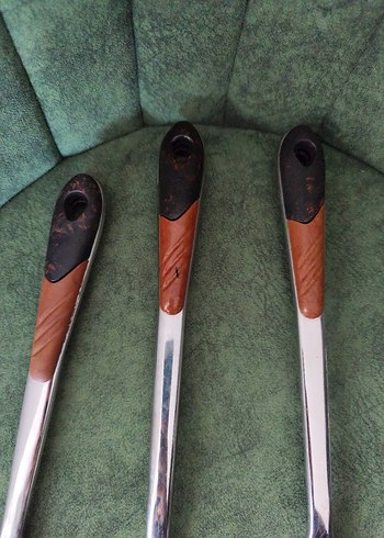 Kahverengi Saplı 3 Parça Mutfak Gereci Seti - Görsel 6