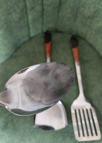 Kahverengi Saplı 3 Parça Mutfak Gereci Seti - Görsel 9