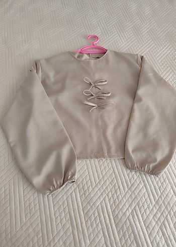 Bej Uzun Kollu  Etekli takım - Görsel 5