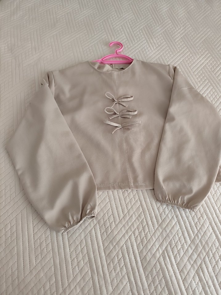 Bej Uzun Kollu  Etekli takım - Görsel 5