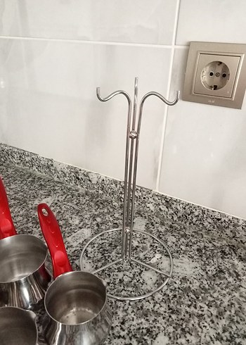 Emsan Kırmızı Saplı Çelik Cezve Seti