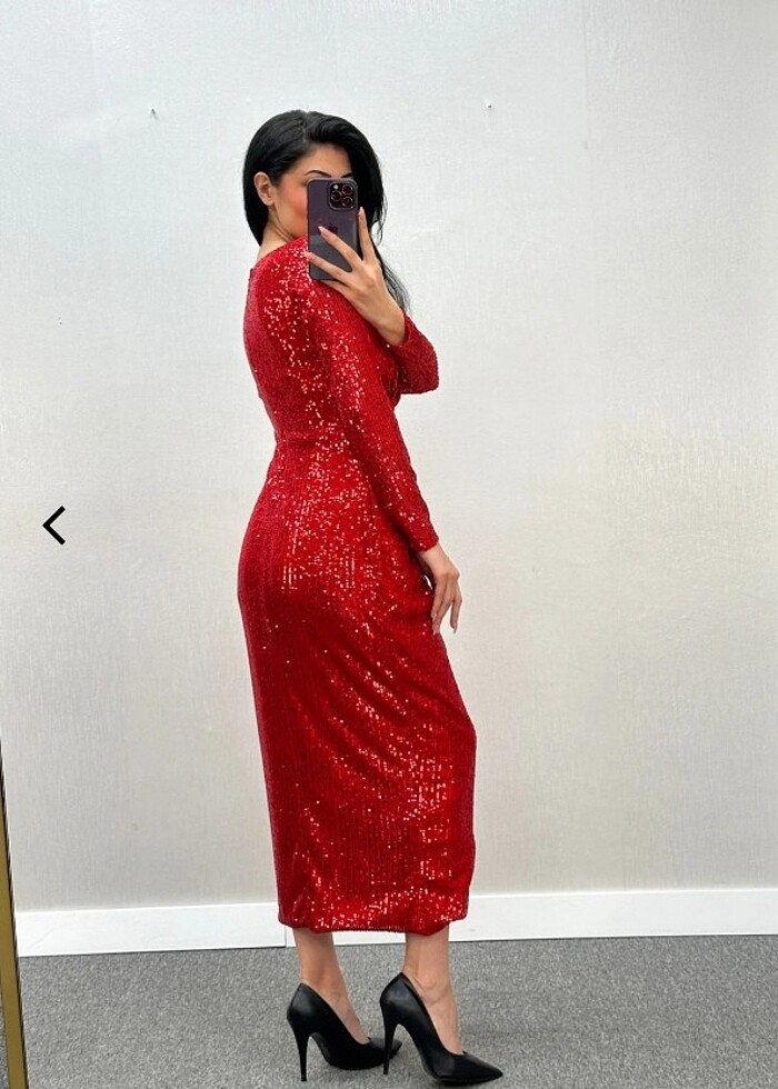 Pul payet abiye - Görsel 3