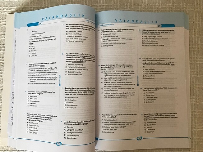  Beden KPSS PEGEM VATANDAŞLIK SORU BANKASI
