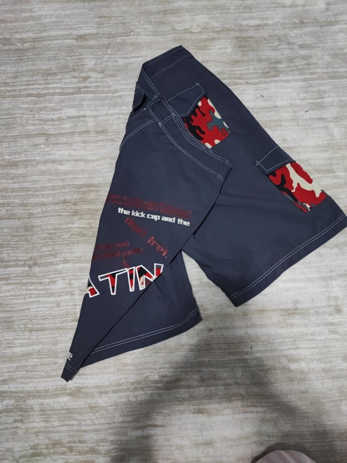 Mavi Desenli Erkek Yüzme Şortu - Görsel 5