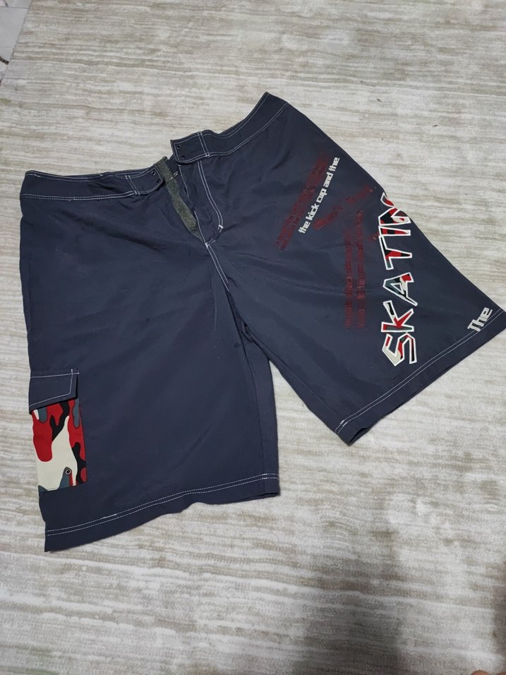 Mavi Desenli Erkek Yüzme Şortu - Görsel 2