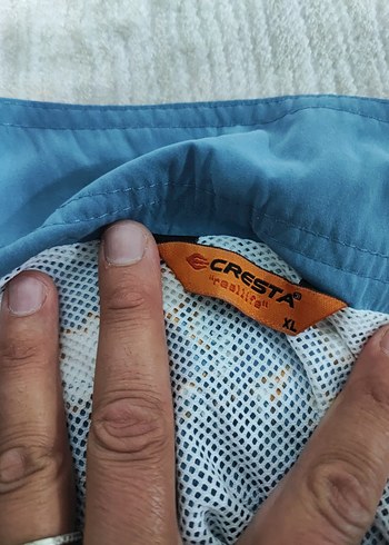 Mavi Bağcıklı Erkek  deniz şortu - Görsel 6