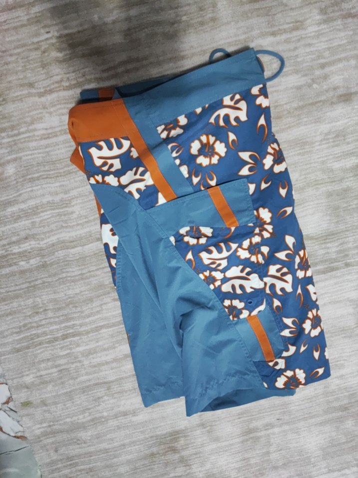 Mavi Bağcıklı Erkek  deniz şortu - Görsel 5
