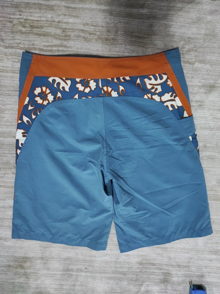 Mavi Bağcıklı Erkek  deniz şortu - Görsel 3