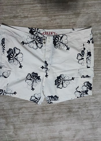 Düğmeli Baskılı Beyaz Mini Erkek Mayo - Görsel 2