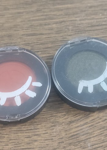 Koyu Yeşil ve somon kiremit Tekli Göz Farları - Görsel 2