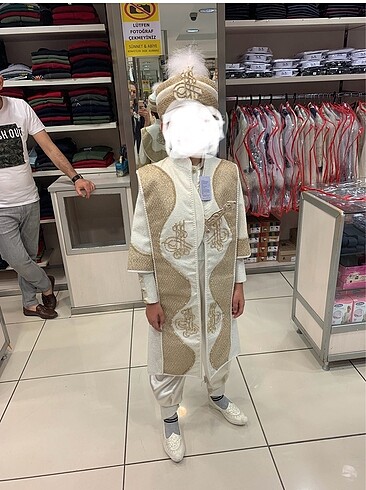 10 yaş kaftan sünnet kıyafeti tam takım