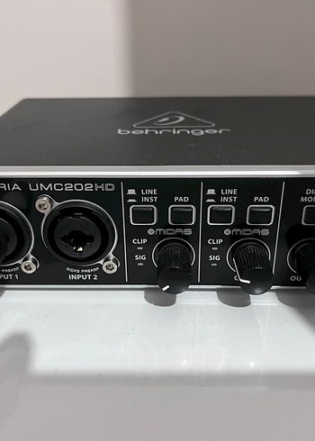 U-PHORIA UMC202HD 24-Bit/192kHz USB Ses Kartı - Görsel 2