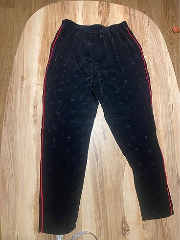 Saten yıldız desenli pantolon - Görsel 4