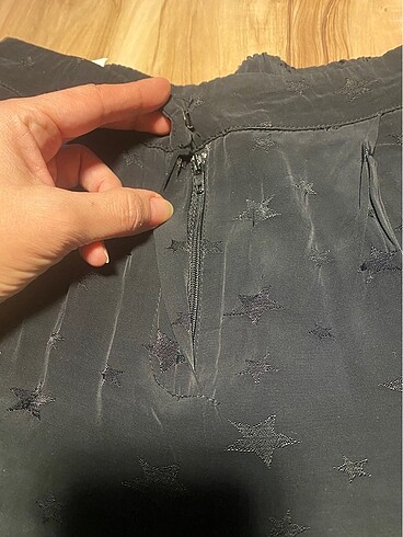 Saten yıldız desenli pantolon - Görsel 6