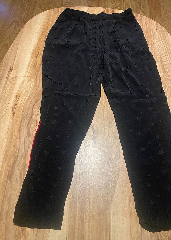 Saten yıldız desenli pantolon - Görsel 2