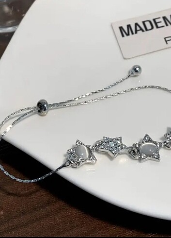 Beden gri Renk YILDIZ CHARM BİLEKLİK