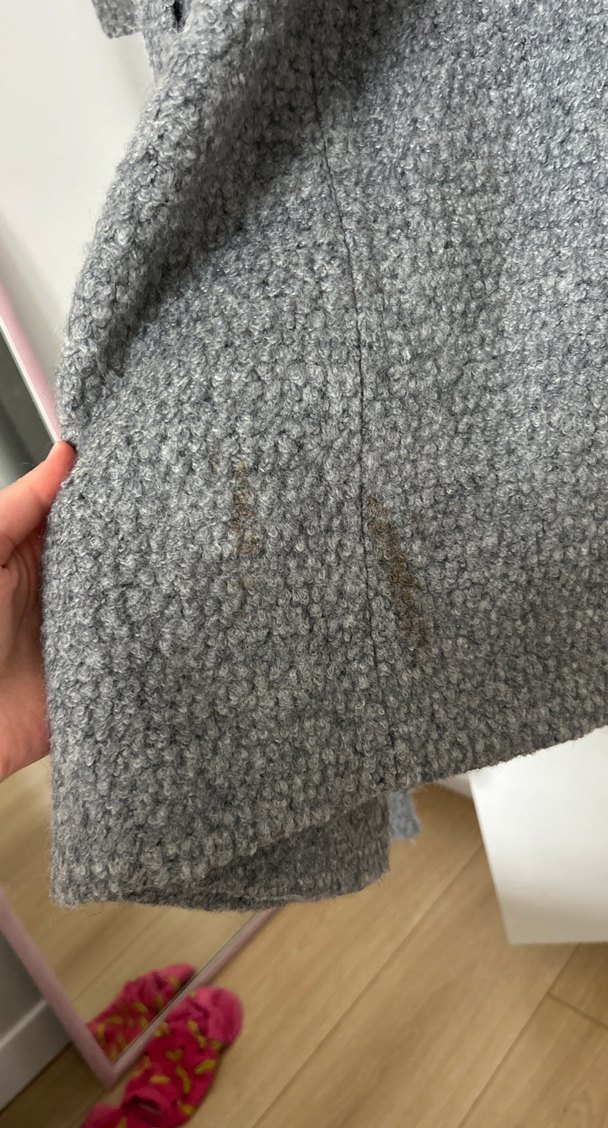 Gri Uzun Kışlık Kaban - Görsel 4