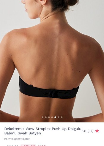 Penti siyah dogulu push up sudyen - Görsel 5