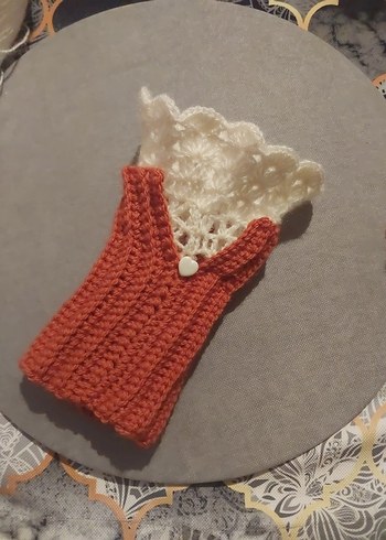 Bohem Tarzı Örgü Kadın Eldiveni - Görsel 5