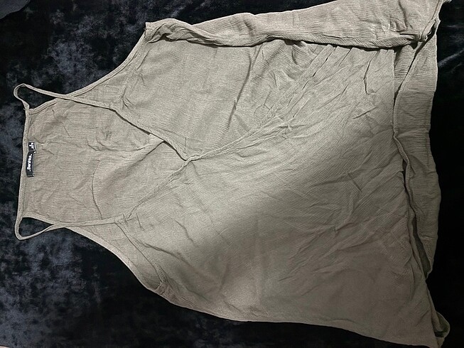 Bershka Yeşil Crop