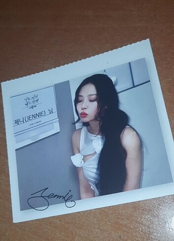 Jennie fan made photocard