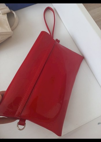 Beden kırmızı Renk Kırmızı Parlak Deri Kadın Çanta