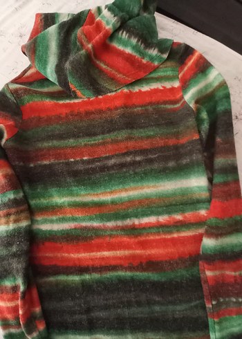 Kadın Çok Renkli Triko Elbise - Görsel 3