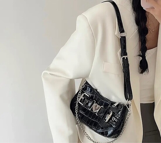shein siyah çanta