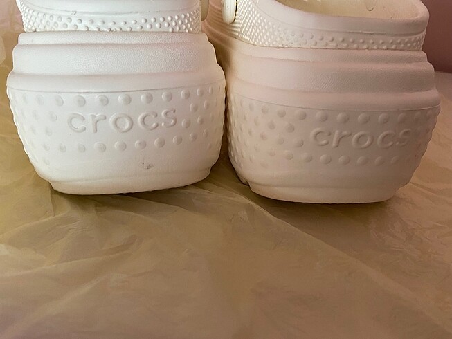40 Beden beyaz Renk Crocs terlik
