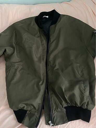 Yeşil bomber ceket