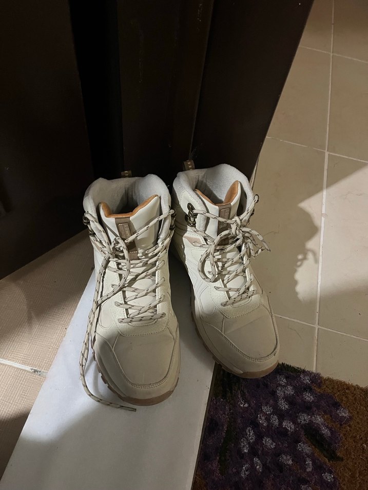 Bej Bağcıklı kadın Outdoor Ayakkabı - Görsel 2