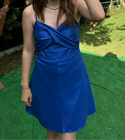Lacivert elbise